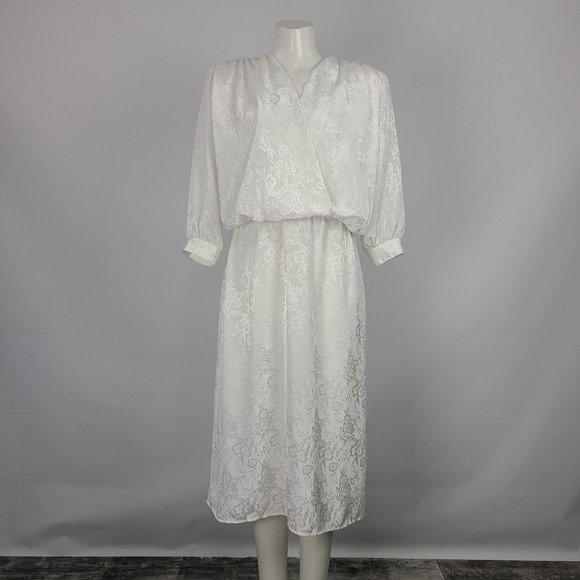 Vintage Ferouche White Dress Size S